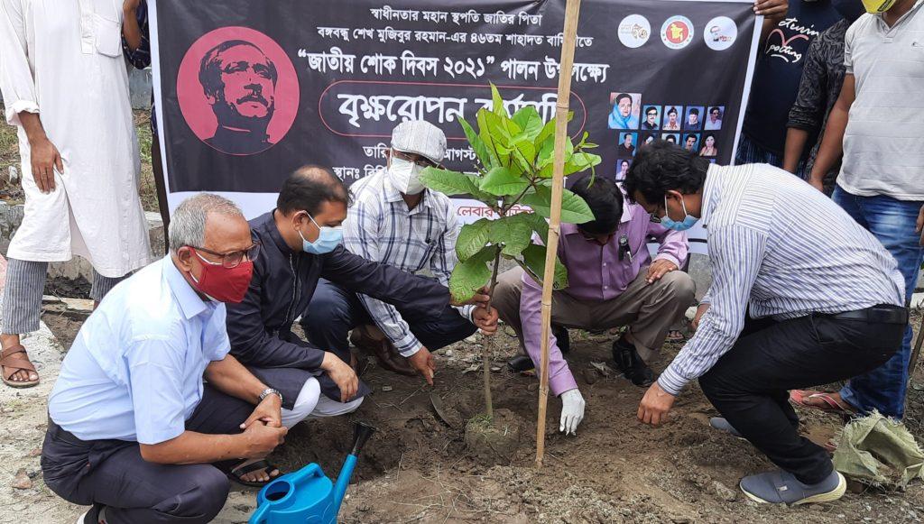 On the occasion of 15th August-National Mourning Day-2021, a joint venture of BSCIC TIE and BLF organized a tree plantation program