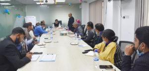 Review meeting on the plan of action