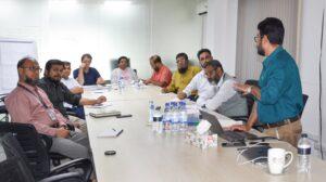 Project review meeting between Bangladesh Labour Foundation (BLF) and Mondiaal FNV.