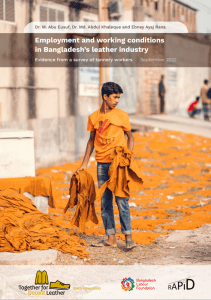 Employment and working conditions in Bangladesh’s leather industry