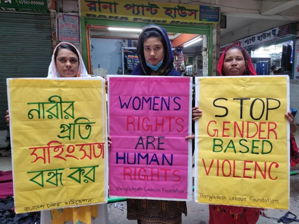 Strengthening Capacity in the RMG Industries of Bangladesh to ensure work place are safe from gender-based violence and harassment.